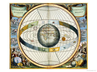 Map Showing Tycho Brahe