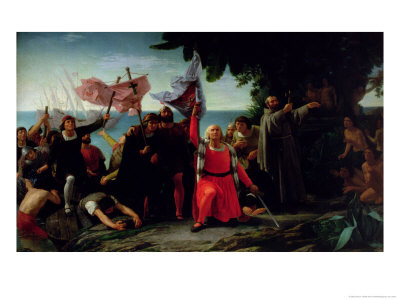 The First Disembarkation of Christopher Columbus in America, 1862