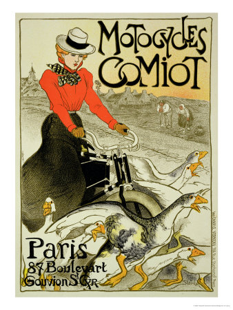 Reproduction of a Poster Advertising Comiot Motorcycles, 1899