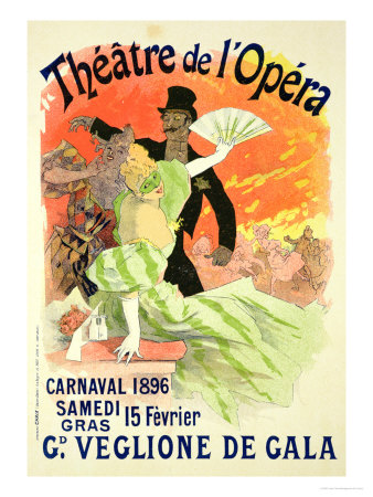 Reproduction of a Poster Advertising the 1896 Carnival at the Theatre De L