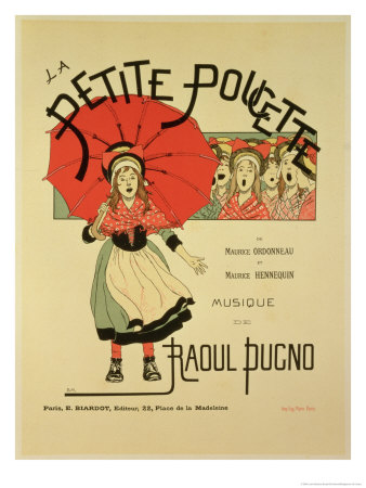Reproduction of a Poster Advertising the Operetta "La Petite Poucette," 1891
