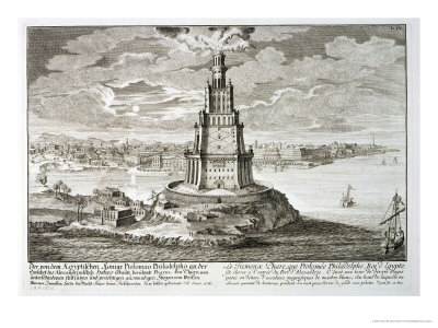 Lighthouse at Alexandria, Built by Ptolemy the Great, Egypt