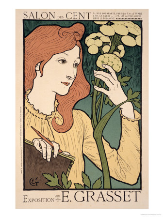 Reproduction of a Poster Advertising an Exhibition of Work by Eugene Grasset