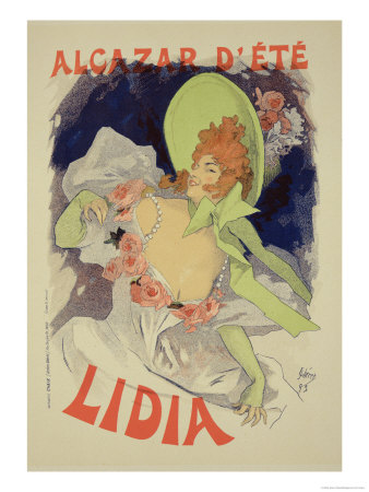 Reproduction of a Poster Advertising "Lidia," at the Alcazar D