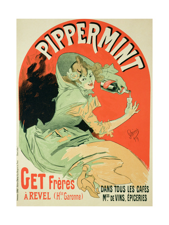 Reproduction of a Poster Advertising "Pippermint," 1899