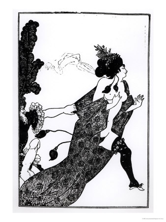 Cinesias Entreating Myrrhina to Coition, Illustration from Lysistrata by Aristophanes 1896