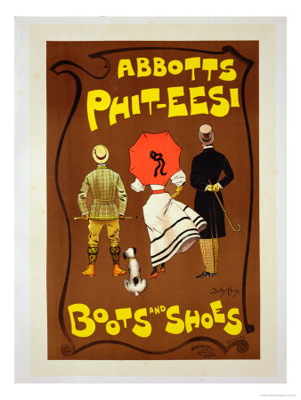 Reproduction of a Poster Advertising "Abbotts Phit-Eesi Boots and Shoes"