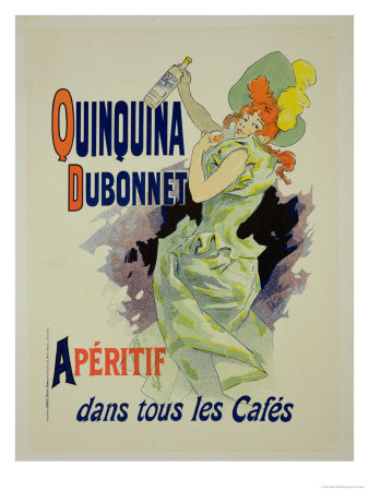 Reprodution of a Poster Advertising "Quinquina Dubonnet," 1895