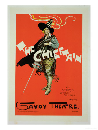 Reproduction of a Poster Advertising "The Chieftain," Savoy Theatre, 1895