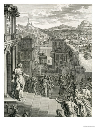 Cassandra Foretells the Trojans Their Fate and is Not Believed, 1731