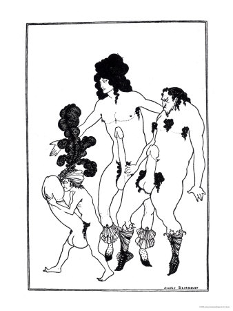 The Lacedaemonian Ambasadors, Illustration from Lysistrata by Aristophanes 1896