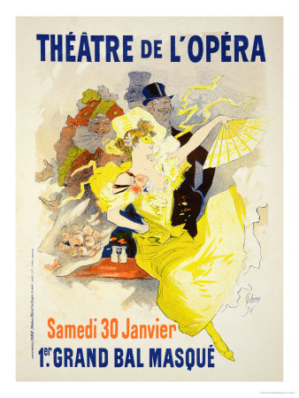 Reproduction of a Poster Advertising the First "Grand Bal Masque," Theatre De L