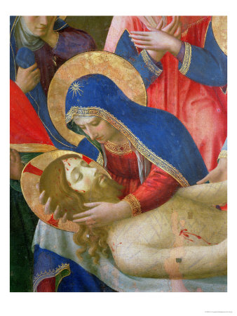 Lamentation over the Dead Christ, 1436-41 (Detail)
