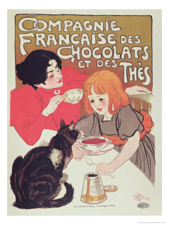 Poster Advertising the Compagnie Francaise Des Chocolats Et Des Thes, circa 1898