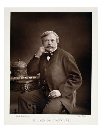 Edmond De Goncourt from "Galerie Contemporaine," circa 1874-78