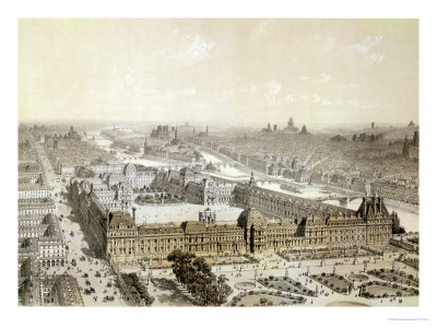 The Finished Louvre and the New Rue De Rivoli