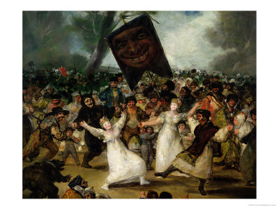 The Burial of the Sardine circa 1812-19 (Detail)