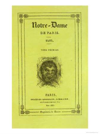 Reproduction of the Front Cover of the First Edition of "Notre-Dame De Paris"