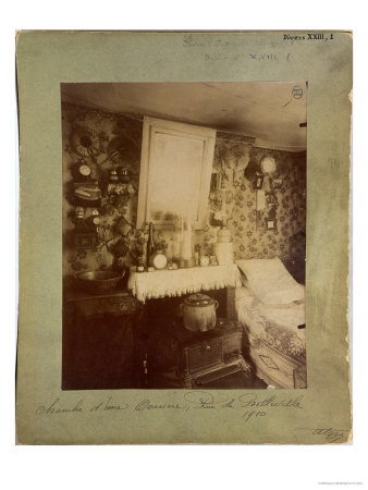 Buy Bedroom of a Female Worker, Rue De Belleville, Paris, 1910 at AllPosters.com