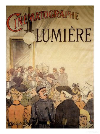Poster Advertising the "Cinematographe Lumiere," 1896