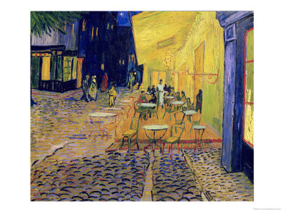 The Café Terrace on the Place du Forum, Arles, at Night, c.1888 (detail)