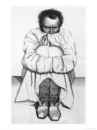 A Mad Man, Illustration from a Book by Jean Etienne Dominique Esquirol