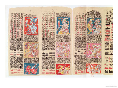 Facsimile Copy of a Page of the Dresden Codex