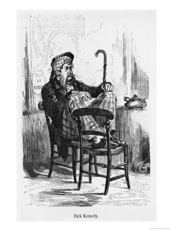 Dick Kennedy, Illustration from "Five Weeks in a Balloon" by Jules Verne Paris, Hetzel