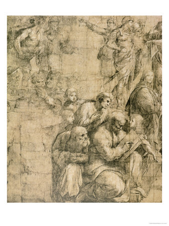 Buy Pythagoras, Detail from the Cartoon for the "School of Athens," 1510-11 at AllPosters.com