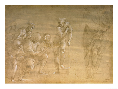Buy Pythagoras, Drawing for the "School of Athens" Fresco at AllPosters.com