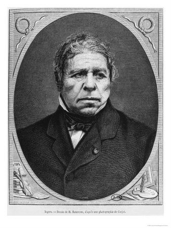 Jean Auguste Dominique Ingres from a Photography by Etienne Carjat