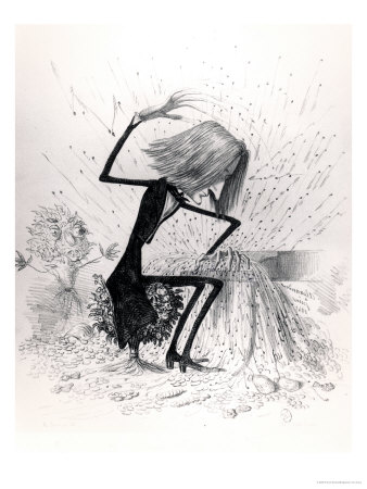 Caricature Depicting Franz Liszt Playing the Piano, 1845