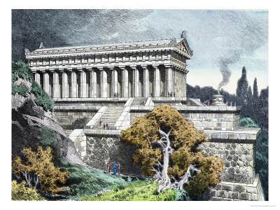 Temple of Diana at Ephesus from a Series of the "Seven Wonders of the Ancient World" Poster