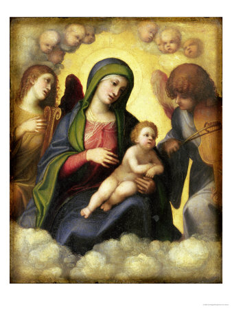 Madonna and Child with Angels circa 1510-15