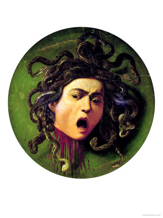 Medusa, Painted on a Leather Jousting Shield, circa 1596-98