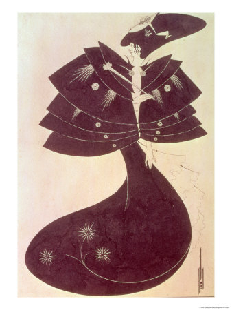 The Black Cape, Illustration for the English Edition of Oscar Wilde's Play 
