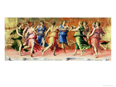 The Dance of Apollo with the Muses
