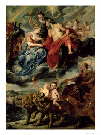 The Medici Cycle: the Meeting of the King and Marie De Medici at Lyons, 9th November 1600, c. 1622