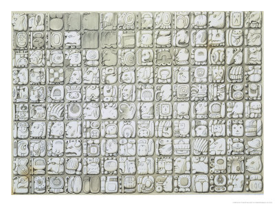 Plaque of Ideographic Writing from the Temple of Inscriptions, Palenque, circa 692
