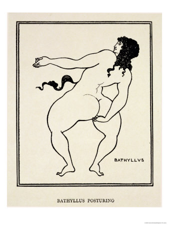 Bathyllus Posturing, Illustration from 