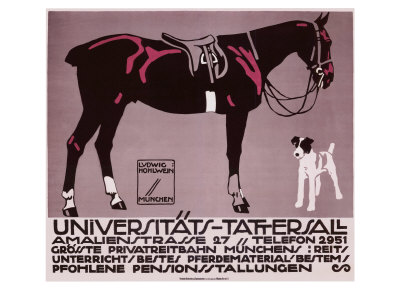 Horse and Fox Terrier Poster