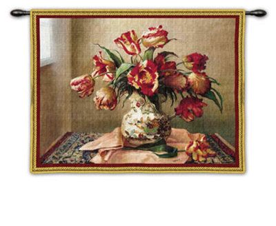Tulips in Oriental Vase
