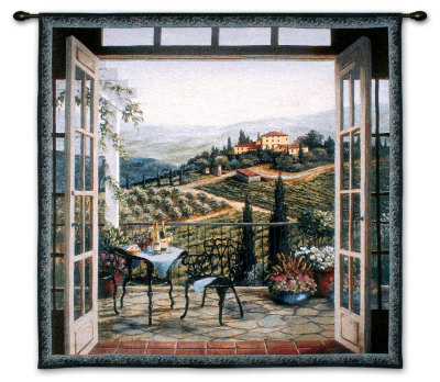 Balcony View of the Villa Posters