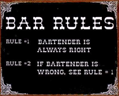 Bar Rules