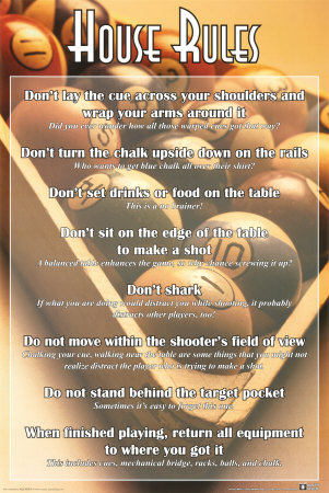 Buy House Rules - Billiards at AllPosters.com