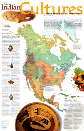 North American Indian Cultures Map