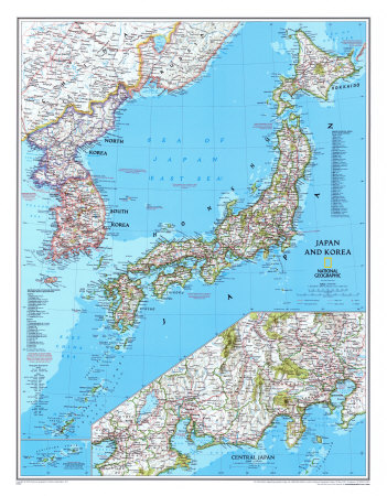 Map of Japan And Korea