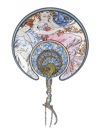Alphonse Mucha - Fan Design