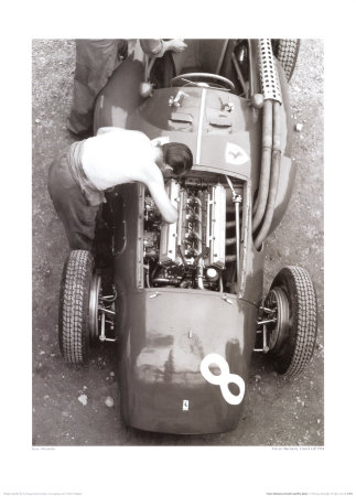 Ferrari Mechanic, French GP, 1954