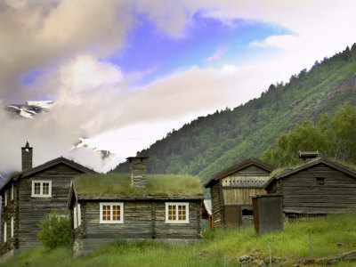 Homestead from Lom across Mt. Sognefjellet, Norway